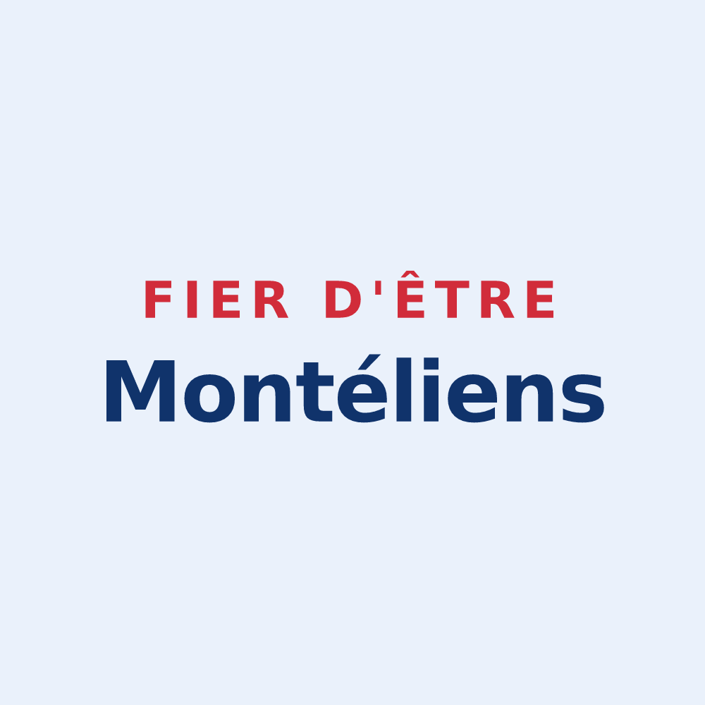 Sticker « Fier d'être Montéliens » — design pour Montélier
