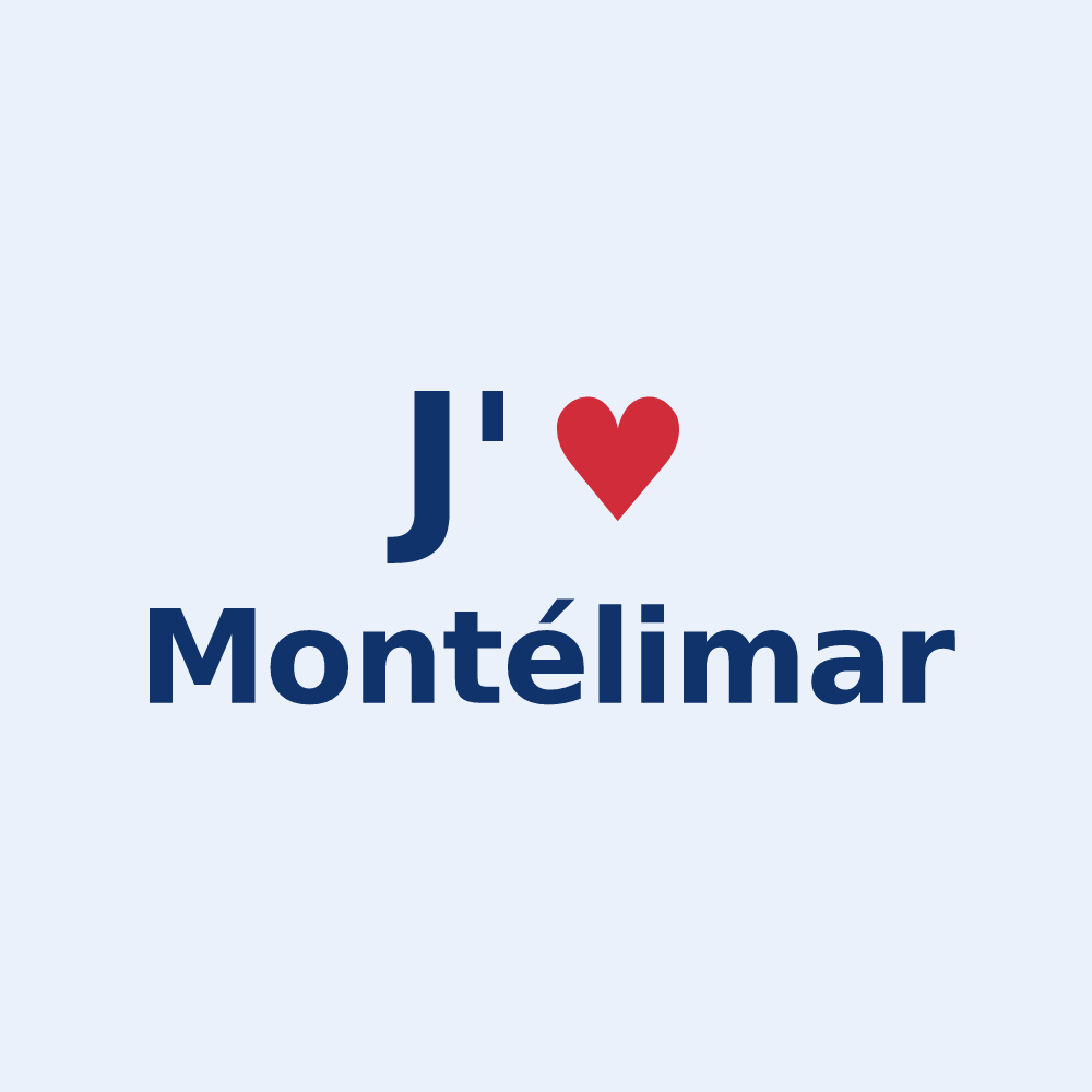 Sticker personnalisé Montélimar — design J'aime Montélimar