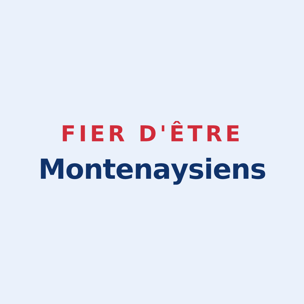 Sticker « Fier d'être Montenaysiens » — design pour Montenay