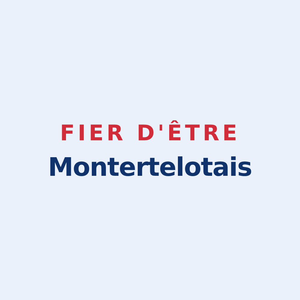 Sticker « Fier d'être Montertelotais » — design pour Montertelot