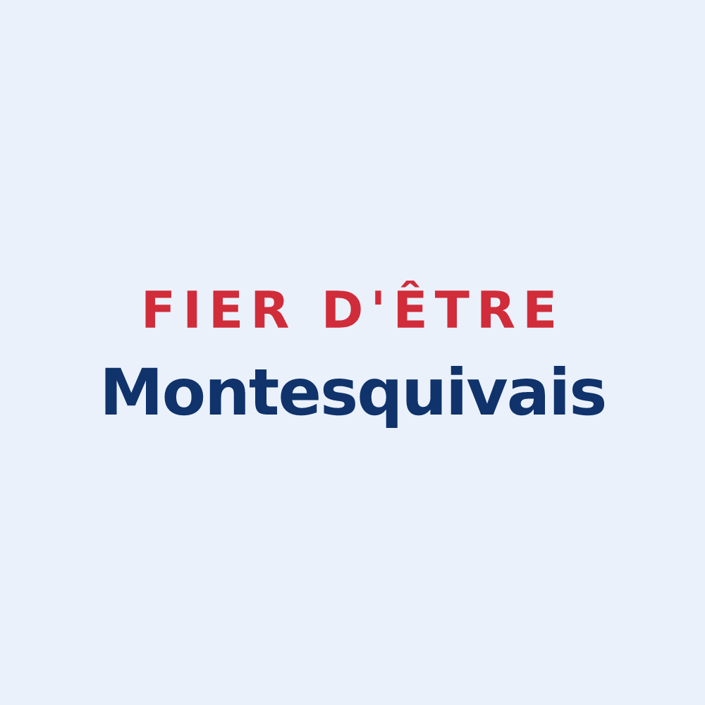 Sticker « Fier d'être Montesquivais » — design pour Montesquieu-Avantès