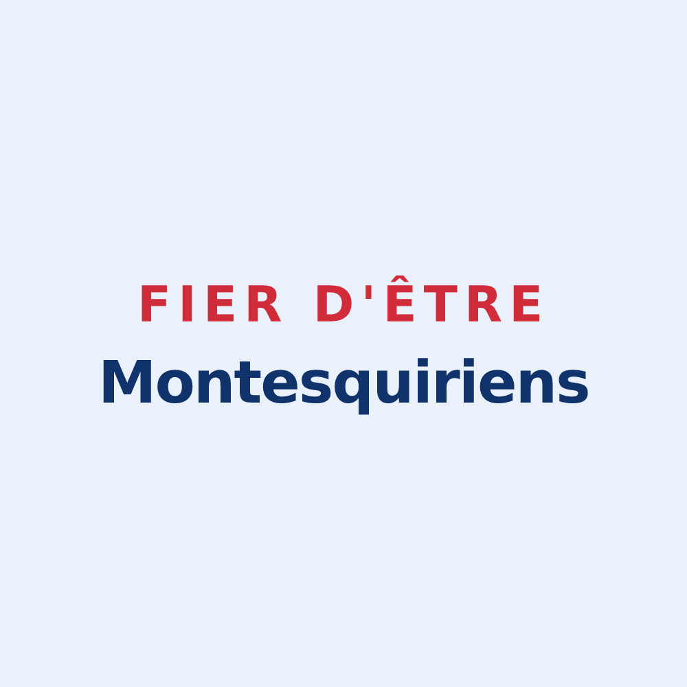 Sticker « Fier d'être Montesquiriens » — design pour Montesquieu-Lauragais
