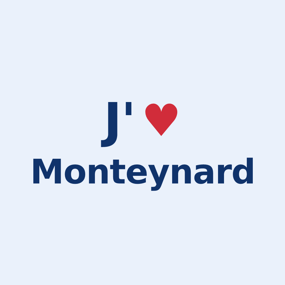 Sticker personnalisé Monteynard — design J'aime Monteynard