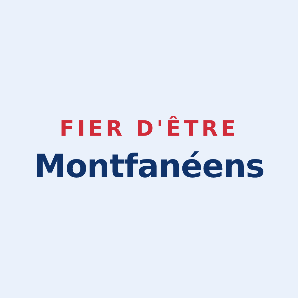 Sticker « Fier d'être Montfanéens » — design pour Montfa