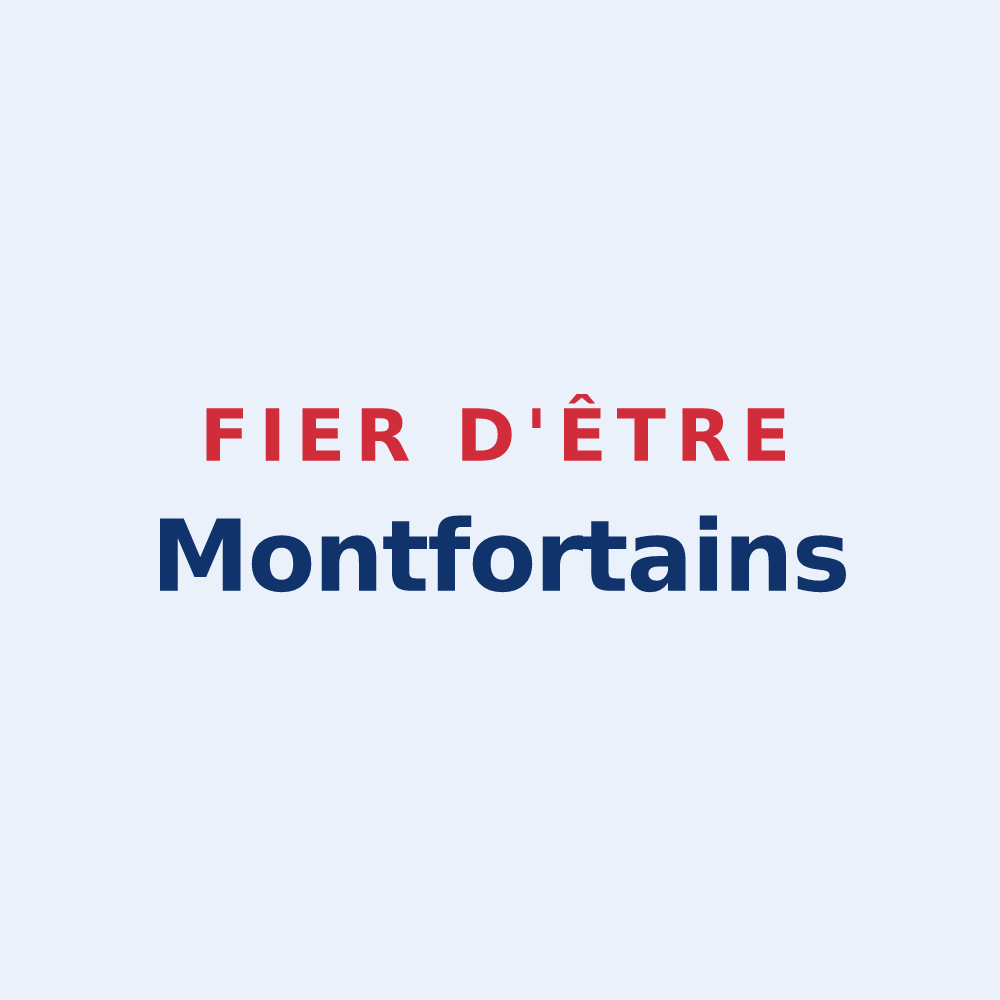Sticker « Fier d'être Montfortains » — design pour Montfort