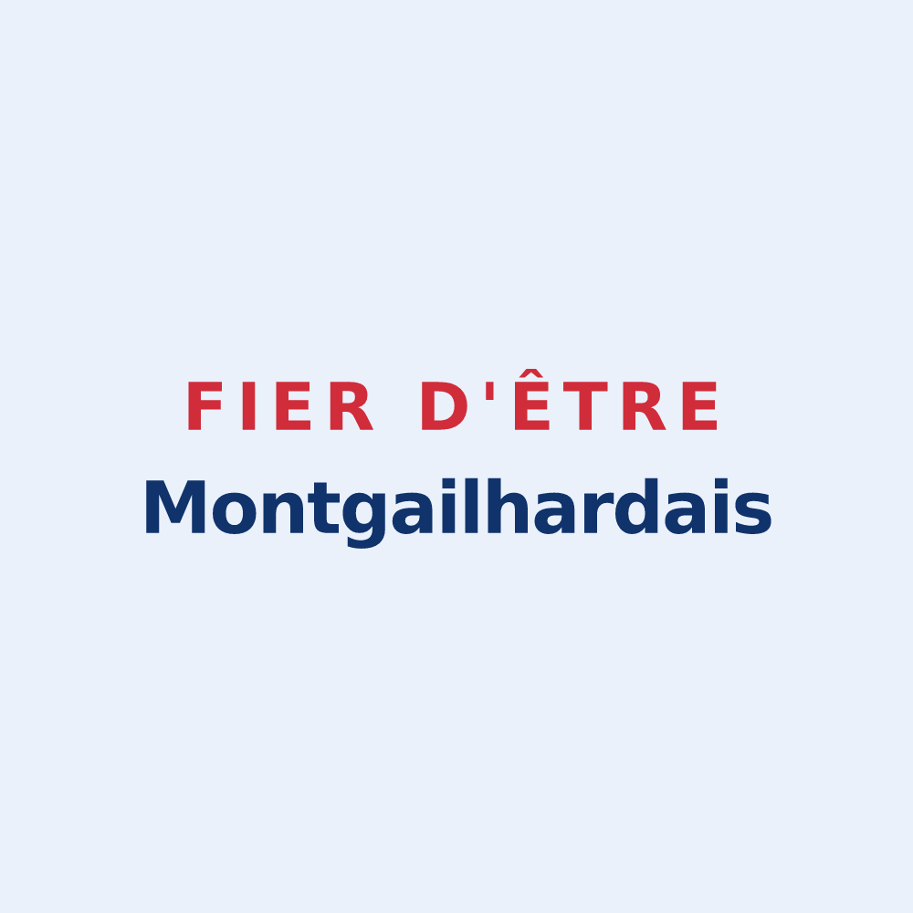 Sticker « Fier d'être Montgailhardais » — design pour Montgailhard
