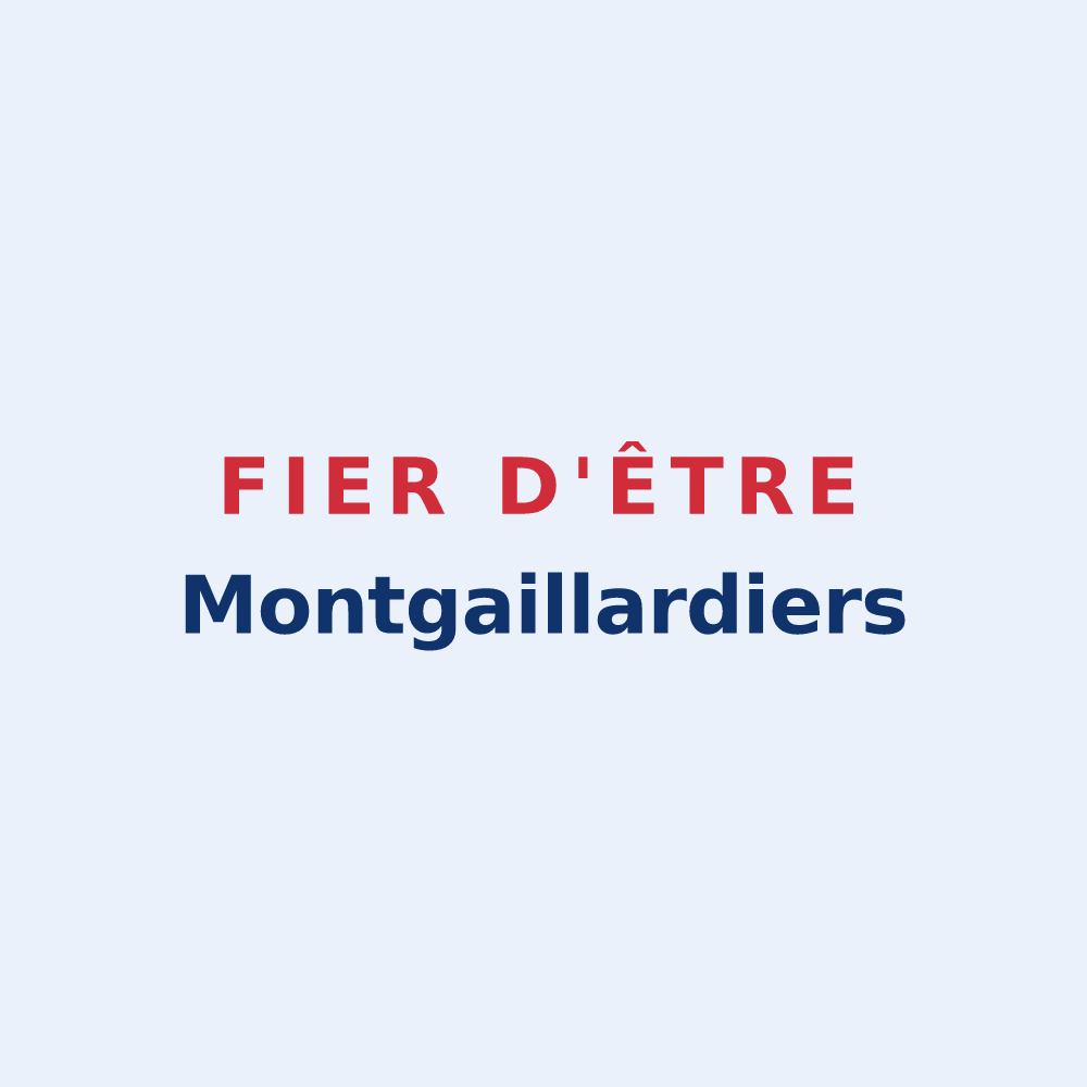 Sticker « Fier d'être Montgaillardiers » — design pour Montgaillard-sur-Save
