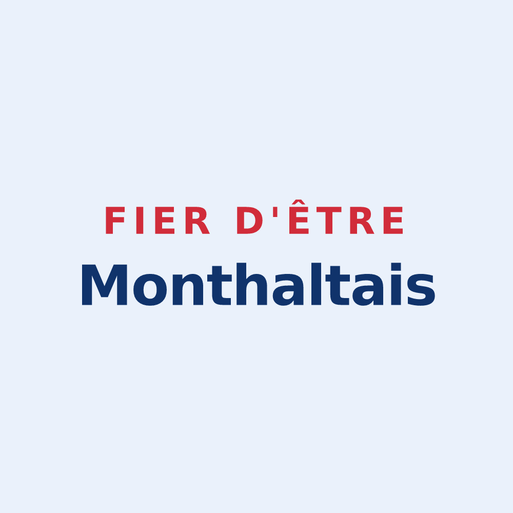 Sticker « Fier d'être Monthaltais » — design pour Monthault