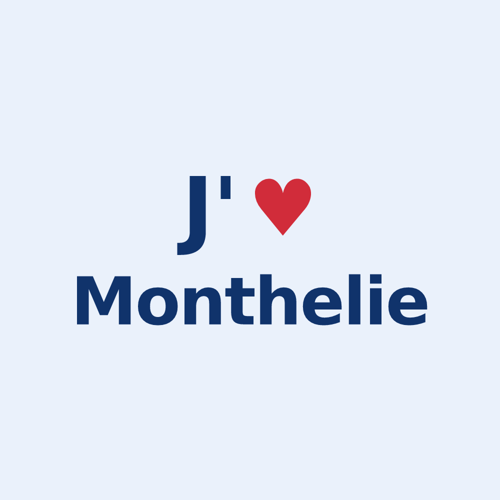 Sticker personnalisé Monthelie — design J'aime Monthelie
