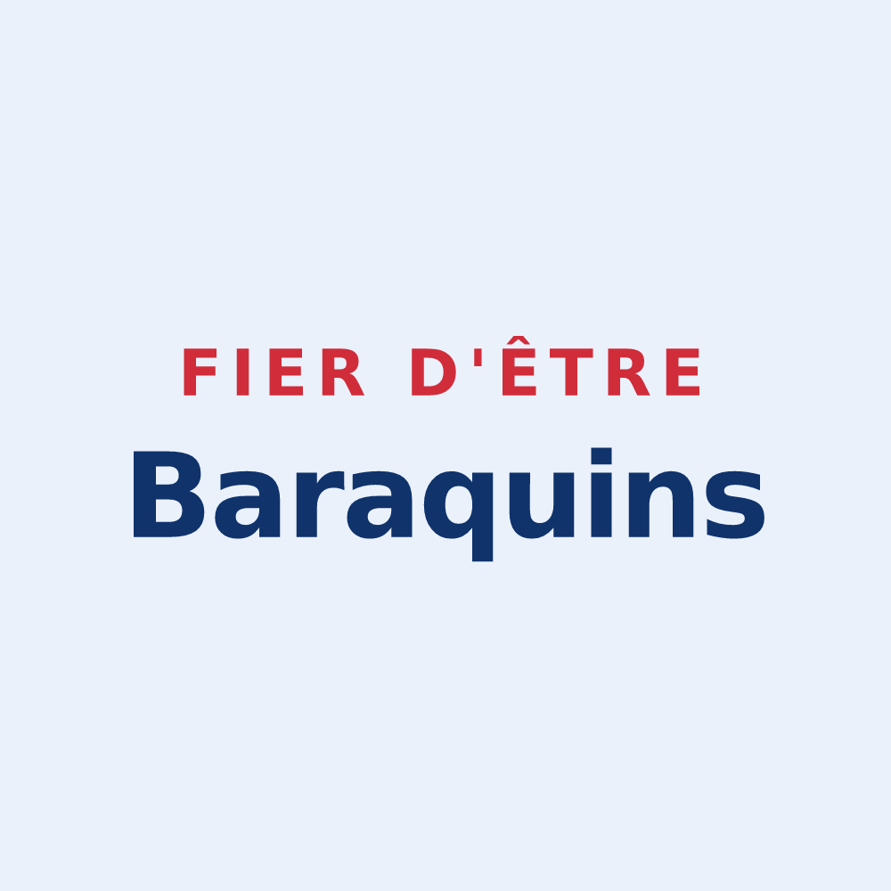 Sticker « Fier d'être Baraquins » — design pour Monthermé