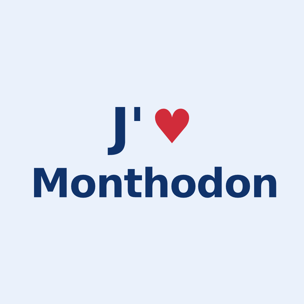 Sticker personnalisé Monthodon — design J'aime Monthodon