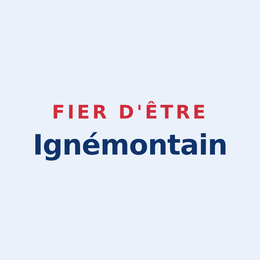 Sticker « Fier d'être Ignémontain » — design pour Montigné-lès-Rairies