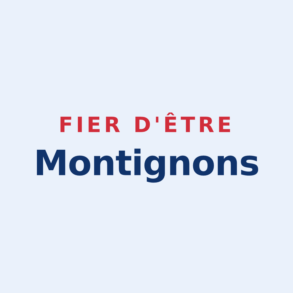 Sticker « Fier d'être Montignons » — design pour Montigny-le-Guesdier