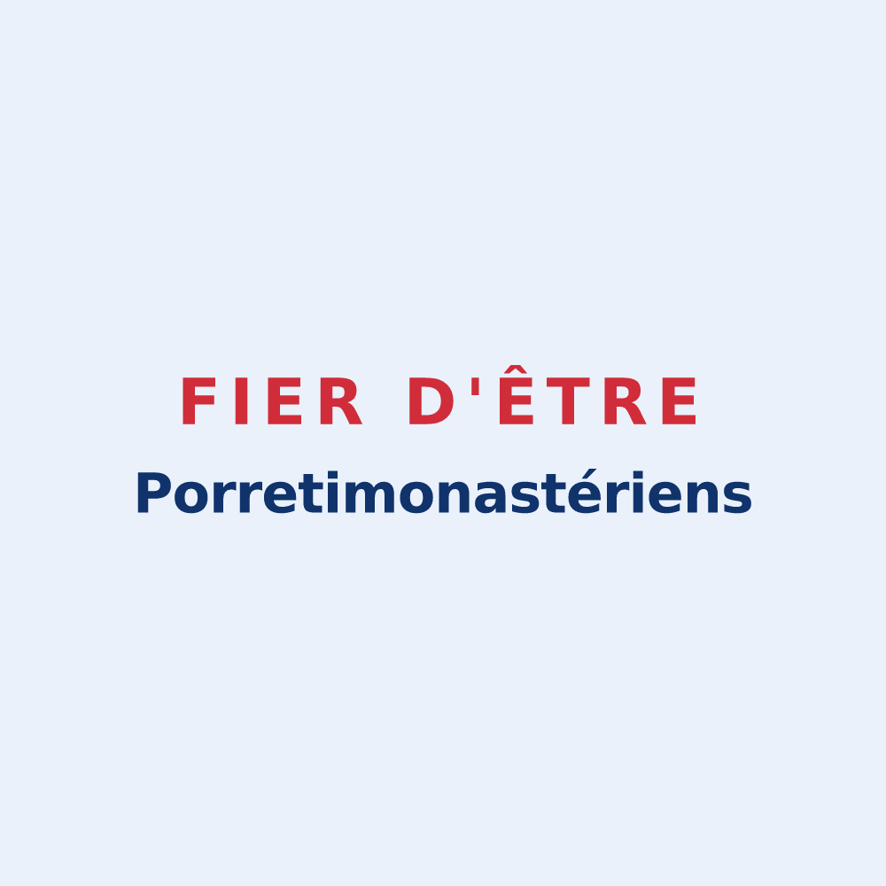 Sticker « Fier d'être Porretimonastériens » — design pour Montipouret
