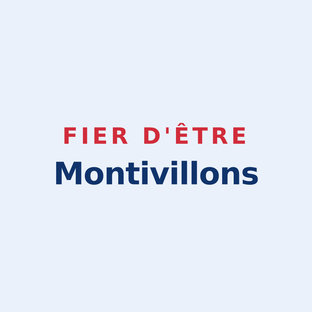Sticker « Fier d'être Montivillons » — design pour Montivilliers