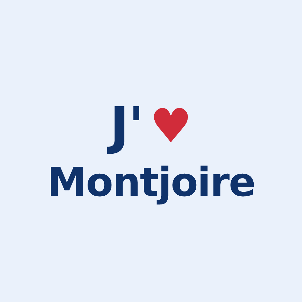 Sticker personnalisé Montjoire — design J'aime Montjoire