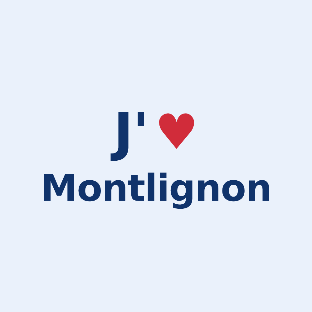 Sticker personnalisé Montlignon — design J'aime Montlignon