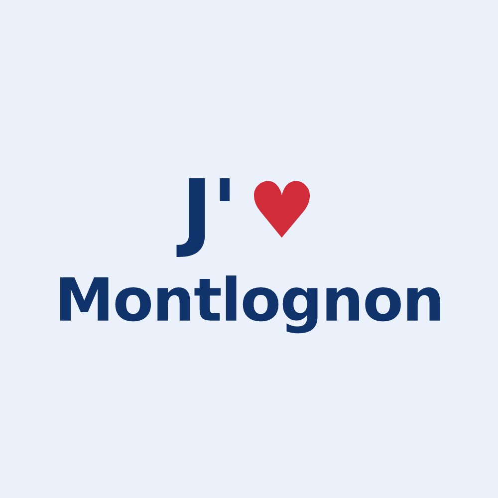 Sticker personnalisé Montlognon — design J'aime Montlognon