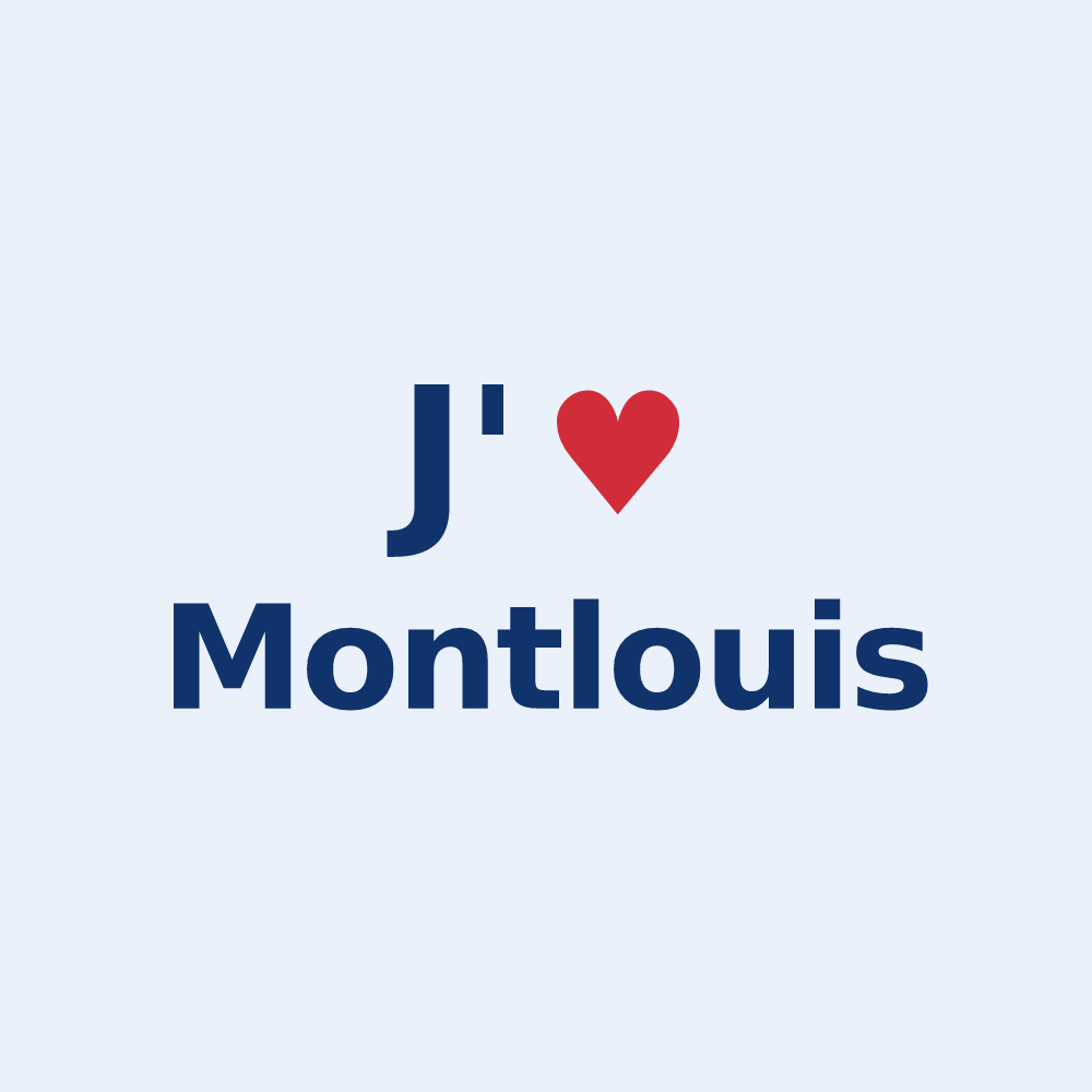 Sticker personnalisé Montlouis — design J'aime Montlouis
