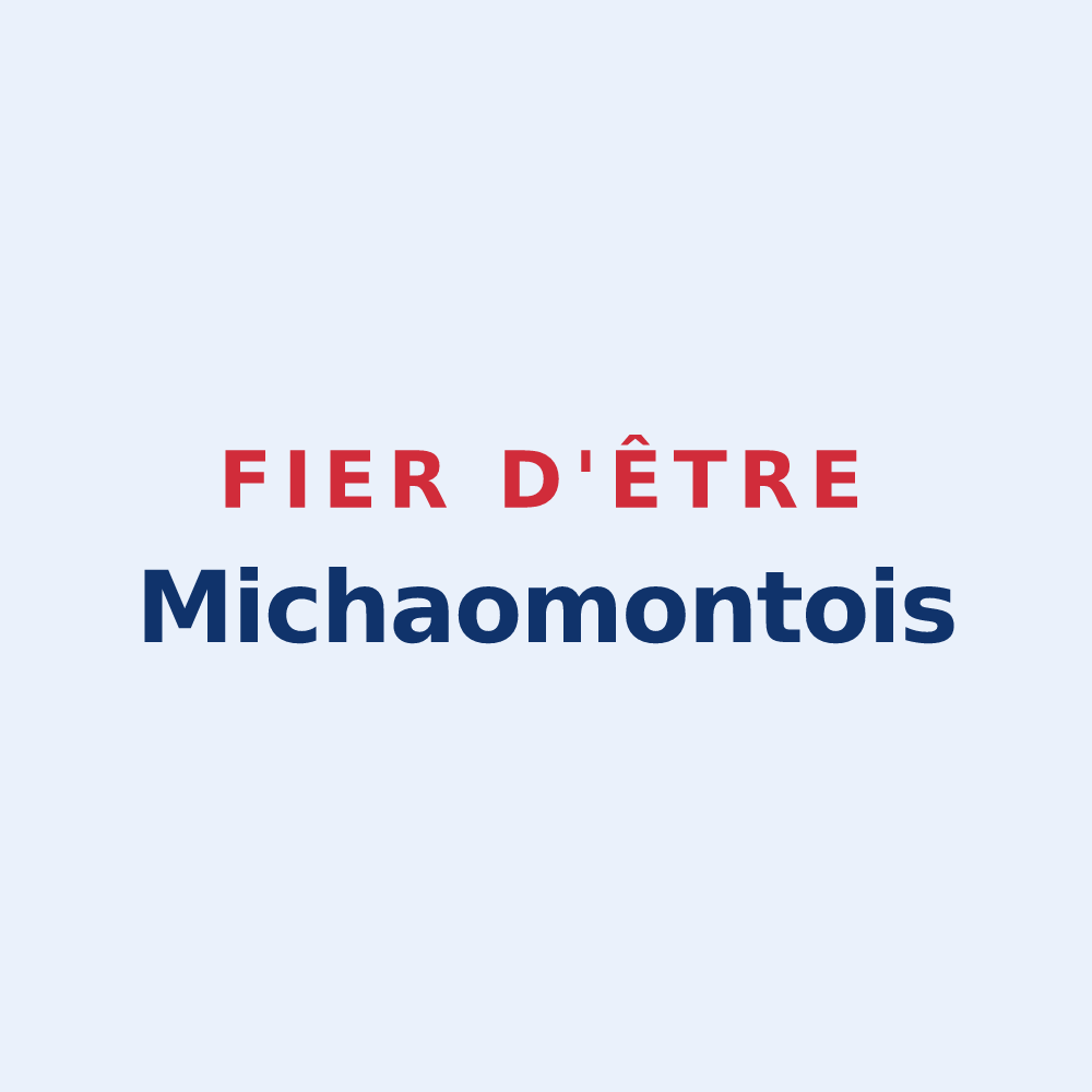 Sticker « Fier d'être Michaomontois » — design pour Montmachoux