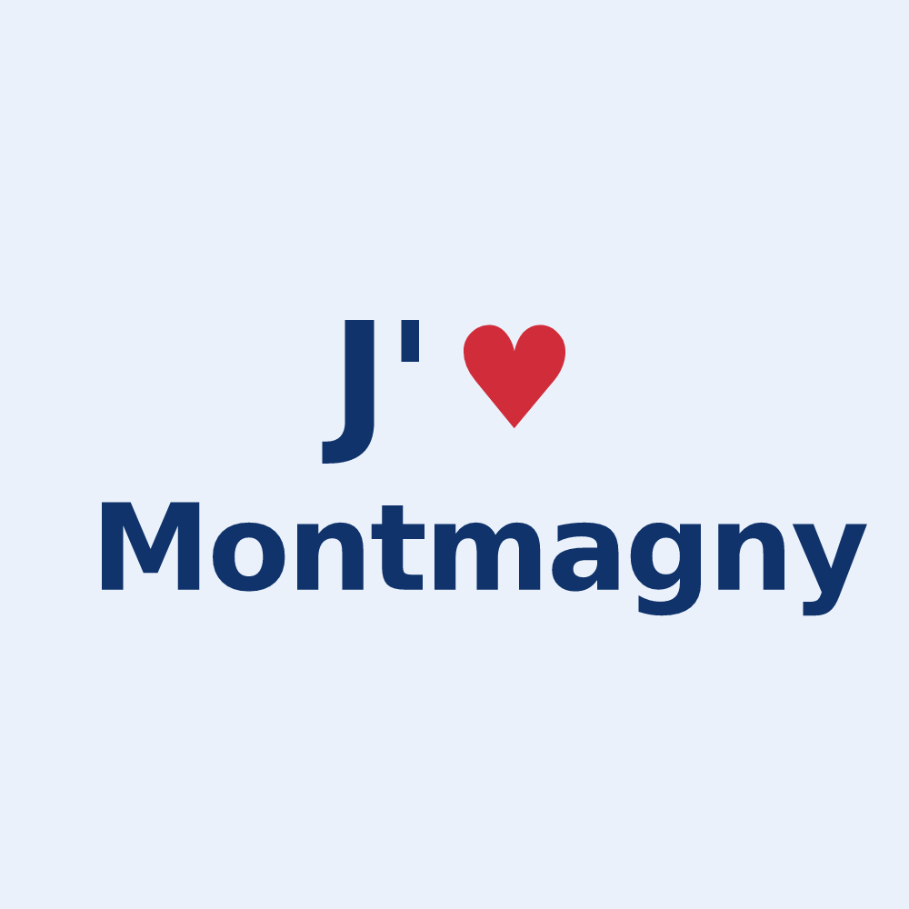Sticker personnalisé Montmagny — design J'aime Montmagny