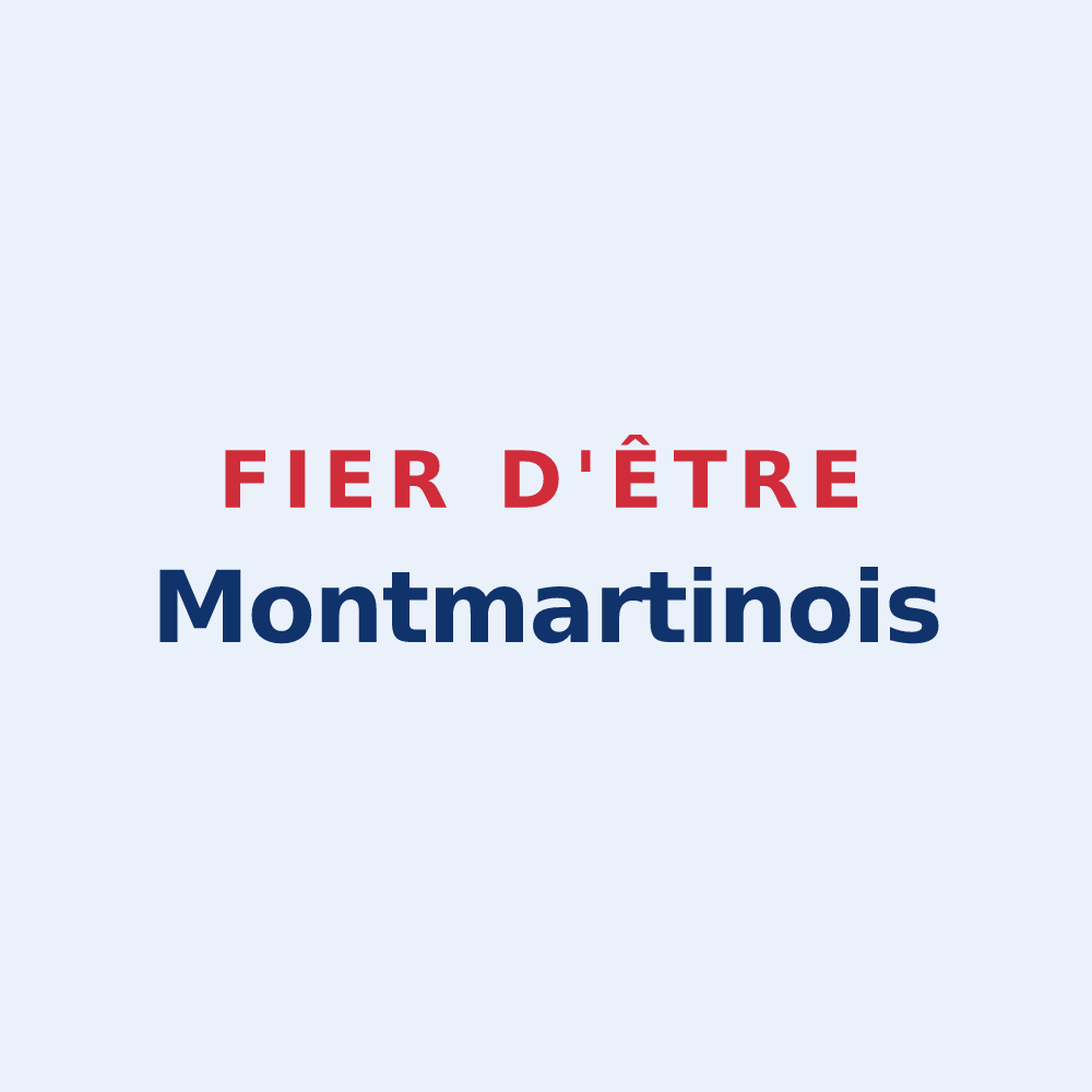 Sticker « Fier d'être Montmartinois » — design pour Montmartin