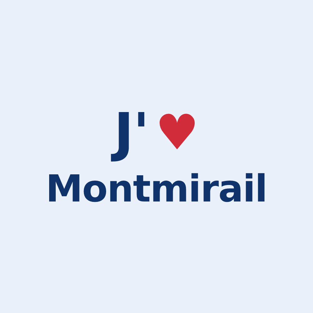 Sticker personnalisé Montmirail — design J'aime Montmirail