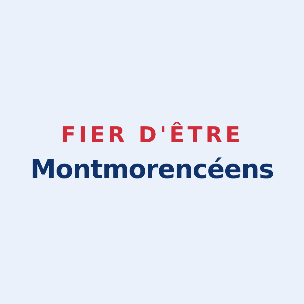 Sticker « Fier d'être Montmorencéens » — design pour Montmorency