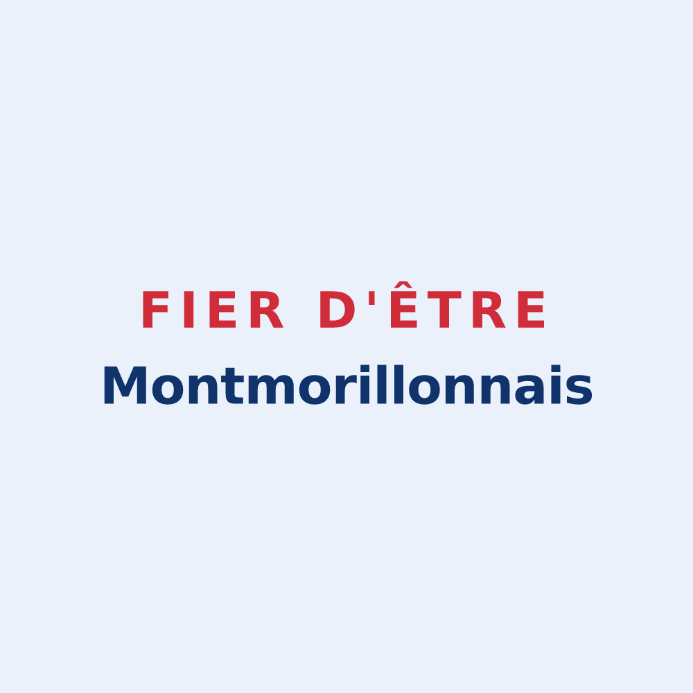 Sticker « Fier d'être Montmorillonnais » — design pour Montmorillon