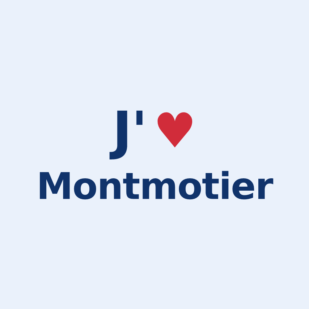 Sticker personnalisé Montmotier — design J'aime Montmotier