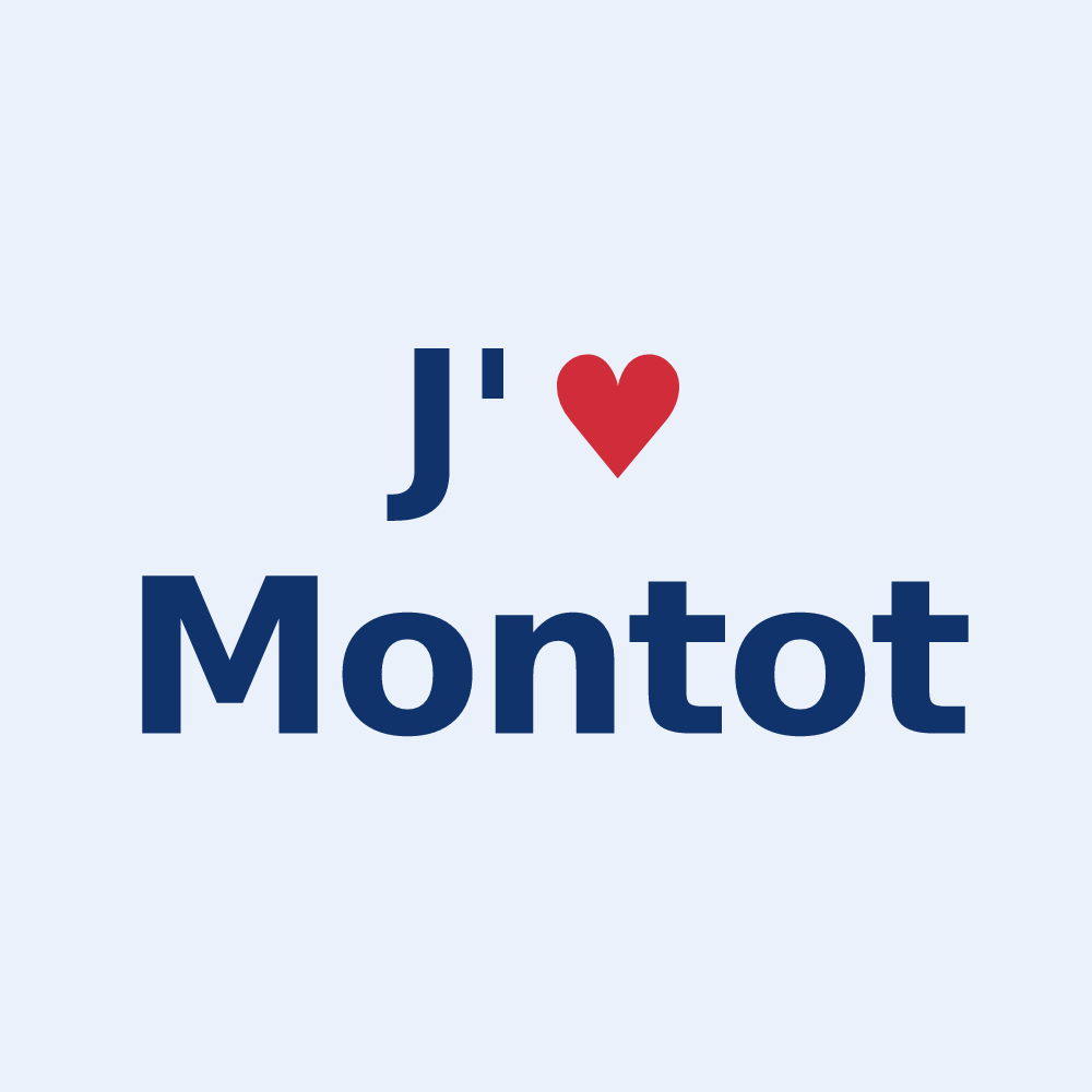 Sticker personnalisé Montot — design J'aime Montot