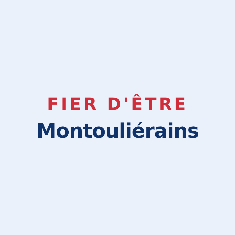 Sticker « Fier d'être Montouliérains » — design pour Montouliers