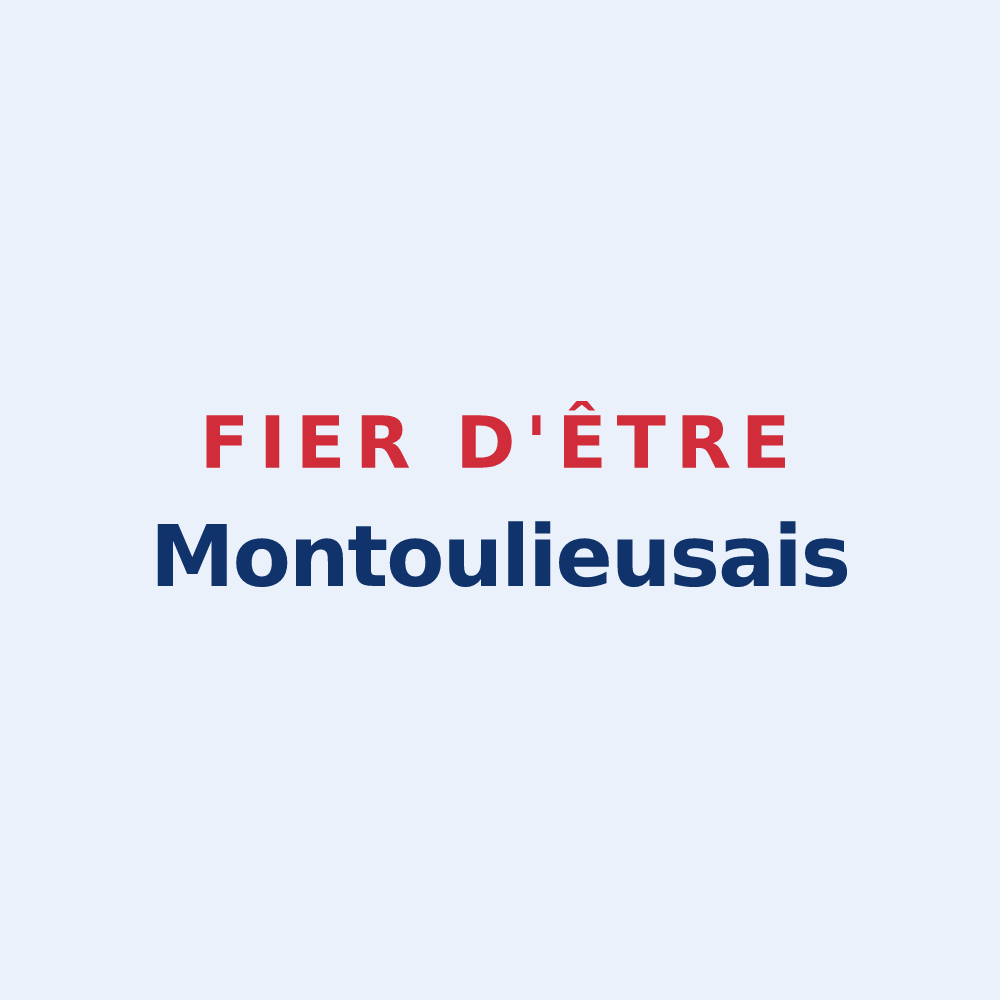 Sticker « Fier d'être Montoulieusais » — design pour Montoulieu-Saint-Bernard
