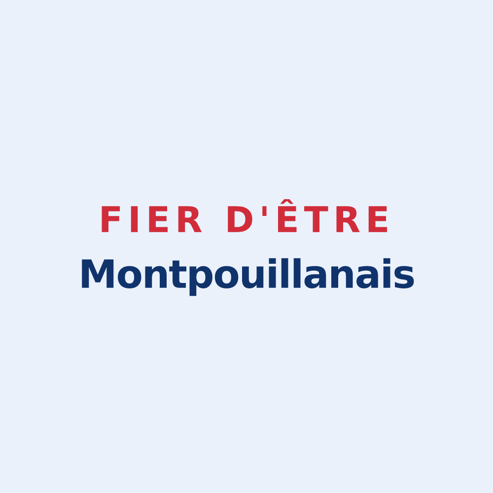 Sticker « Fier d'être Montpouillanais » — design pour Montpouillan