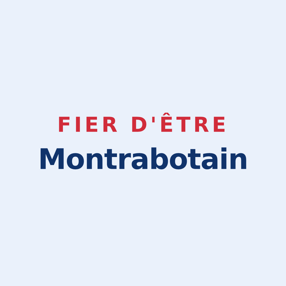 Sticker « Fier d'être Montrabotain » — design pour Montrabot