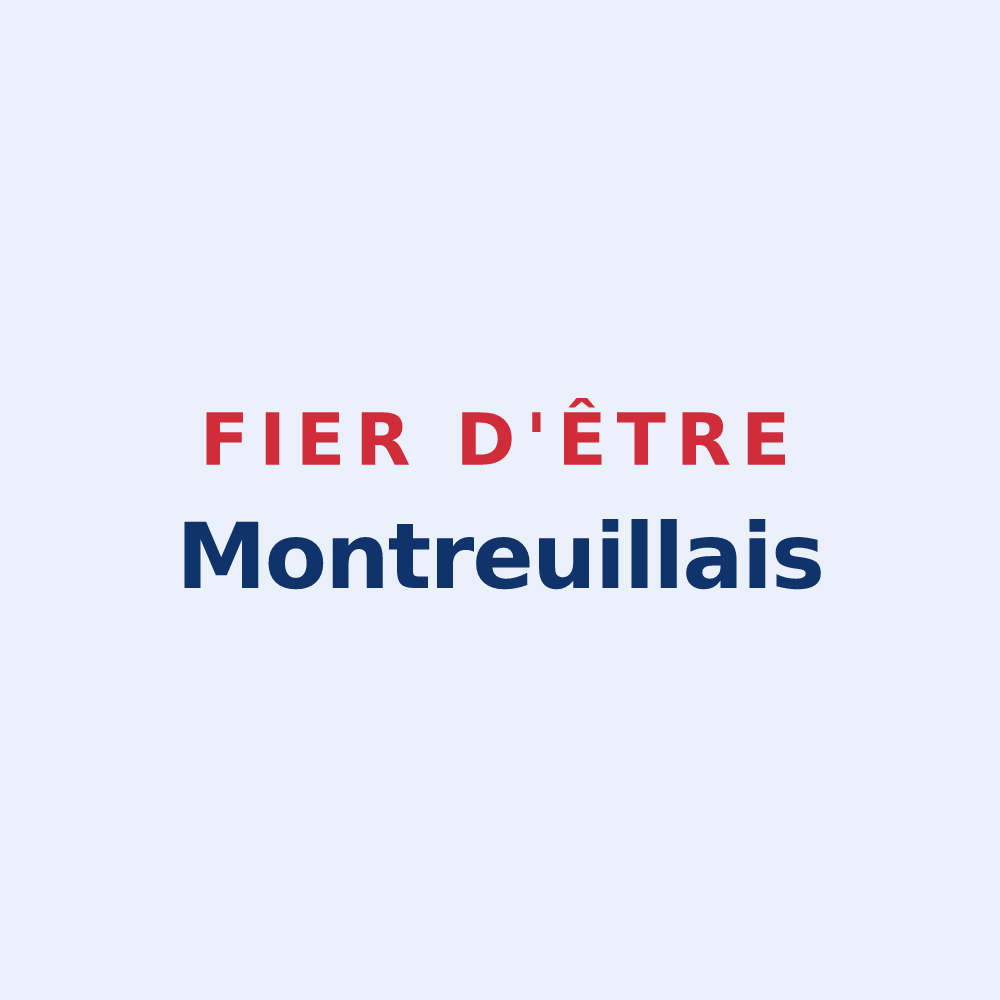 Sticker « Fier d'être Montreuillais » — design pour Montreuil-sous-Pérouse