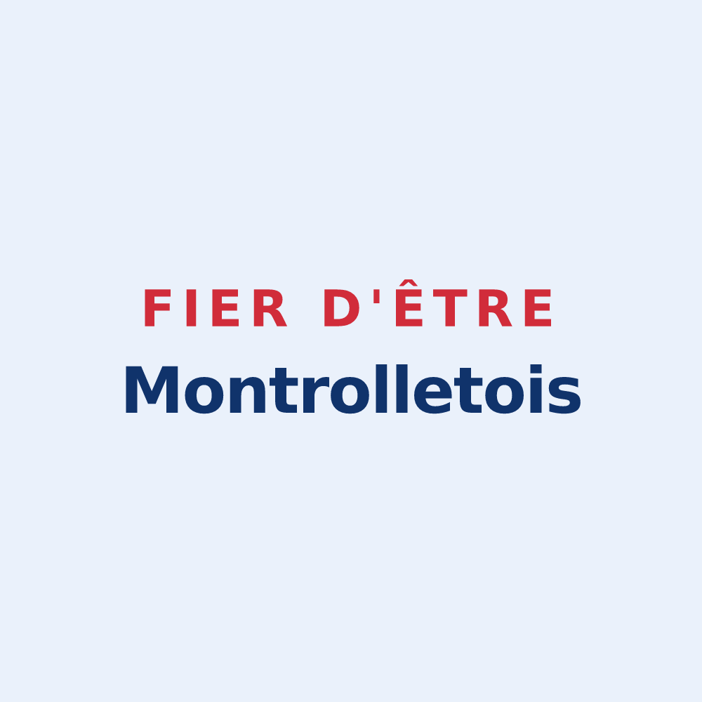 Sticker « Fier d'être Montrolletois » — design pour Montrollet