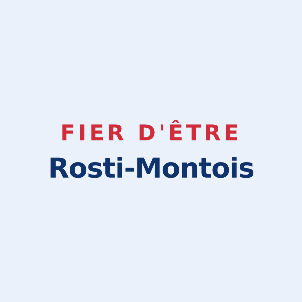 Sticker « Fier d'être Rosti-Montois » — design pour Montroty