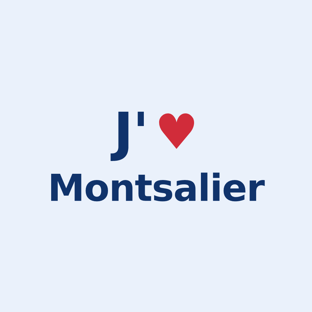 Sticker personnalisé Montsalier — design J'aime Montsalier