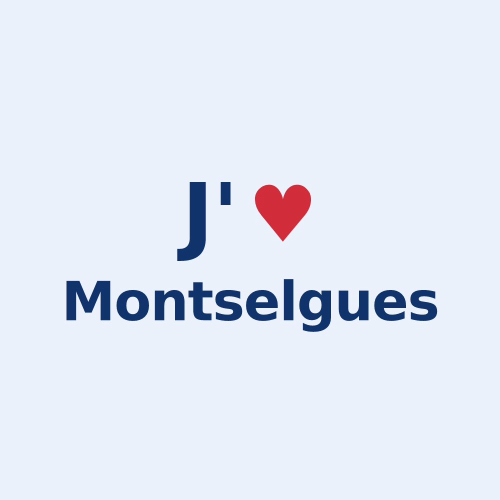 Sticker personnalisé Montselgues — design J'aime Montselgues