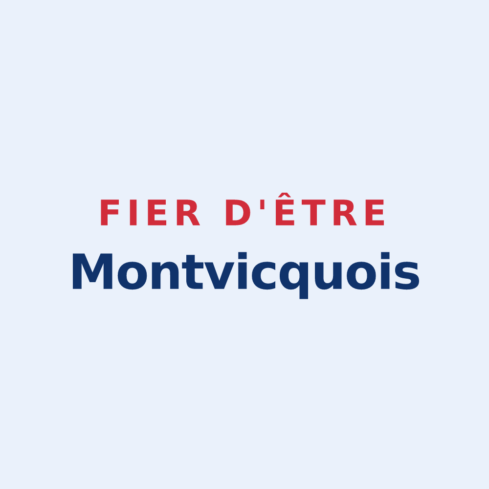 Sticker « Fier d'être Montvicquois » — design pour Montvicq