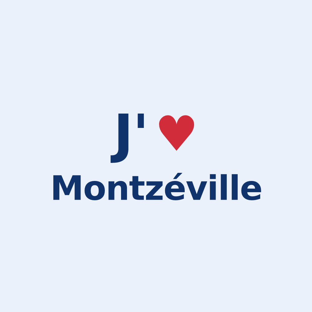 Sticker personnalisé Montzéville — design J'aime Montzéville
