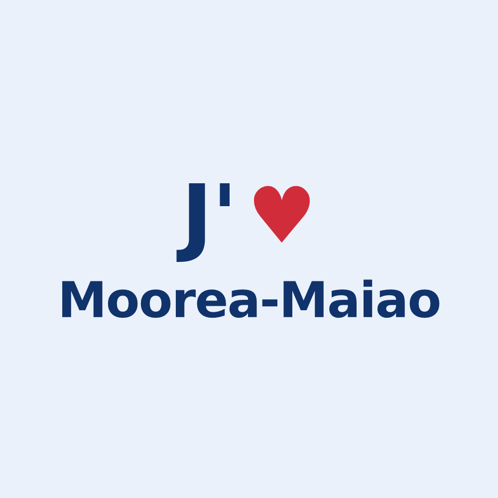 Sticker personnalisé Moorea-Maiao — design J'aime Moorea-Maiao