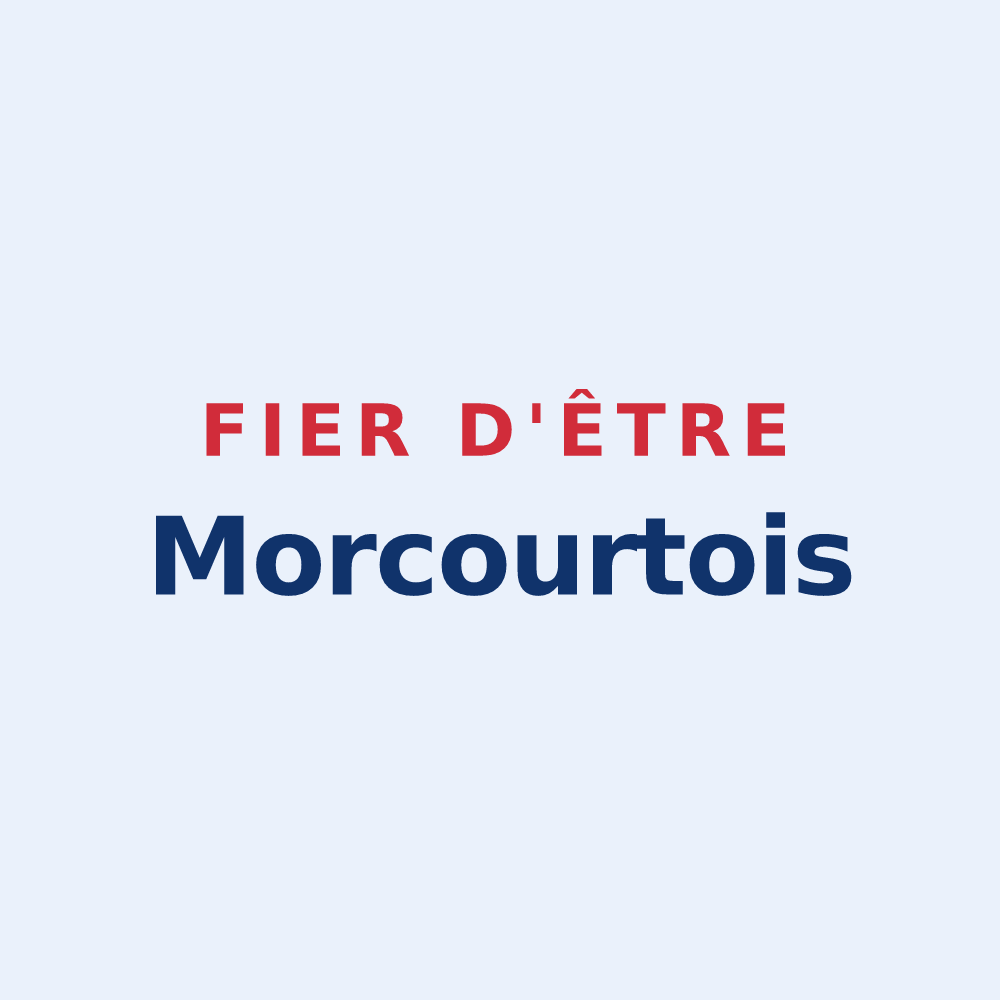 Sticker « Fier d'être Morcourtois » — design pour Morcourt