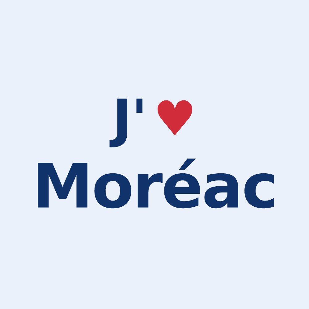 Sticker personnalisé Moréac — design J'aime Moréac