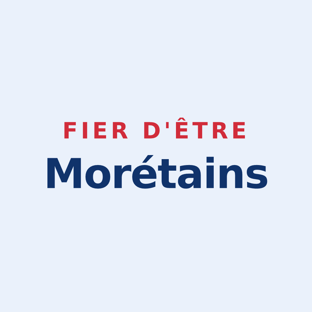 Sticker « Fier d'être Morétains » — design pour Moret-Loing-et-Orvanne