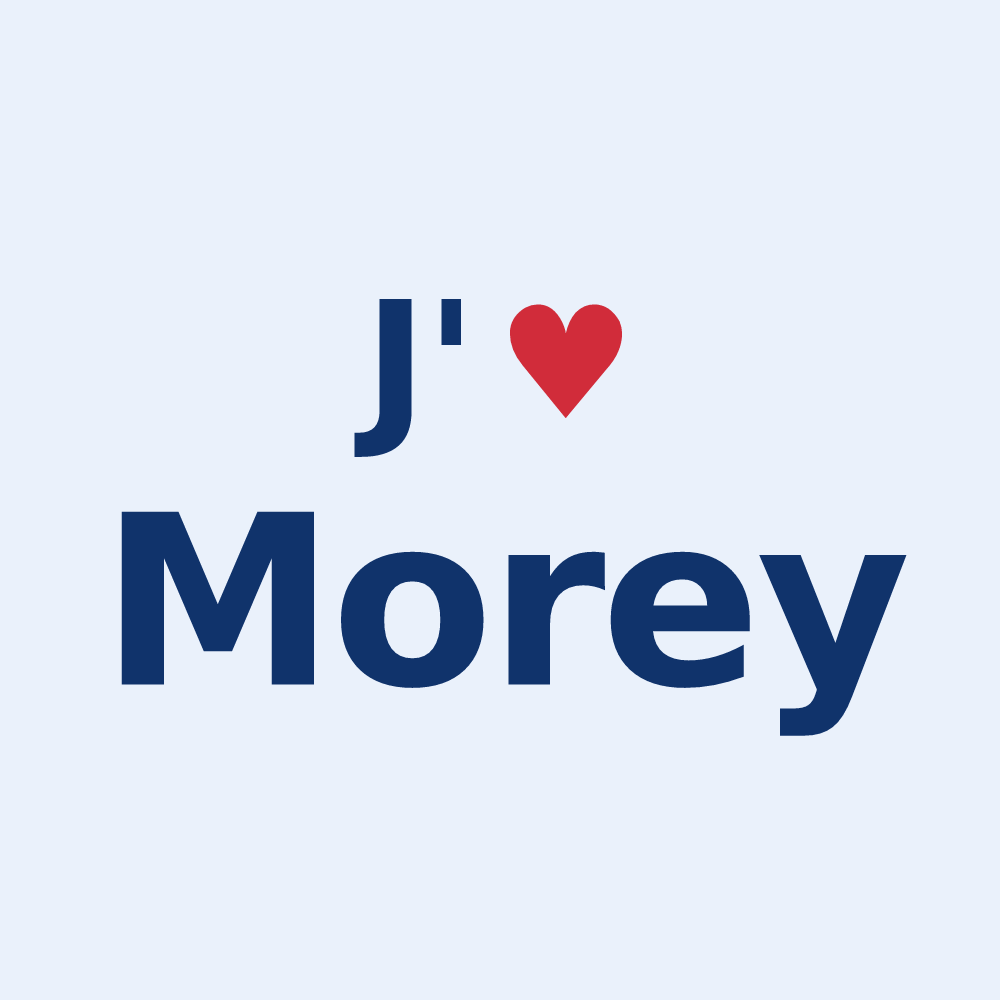 Sticker personnalisé Morey — design J'aime Morey