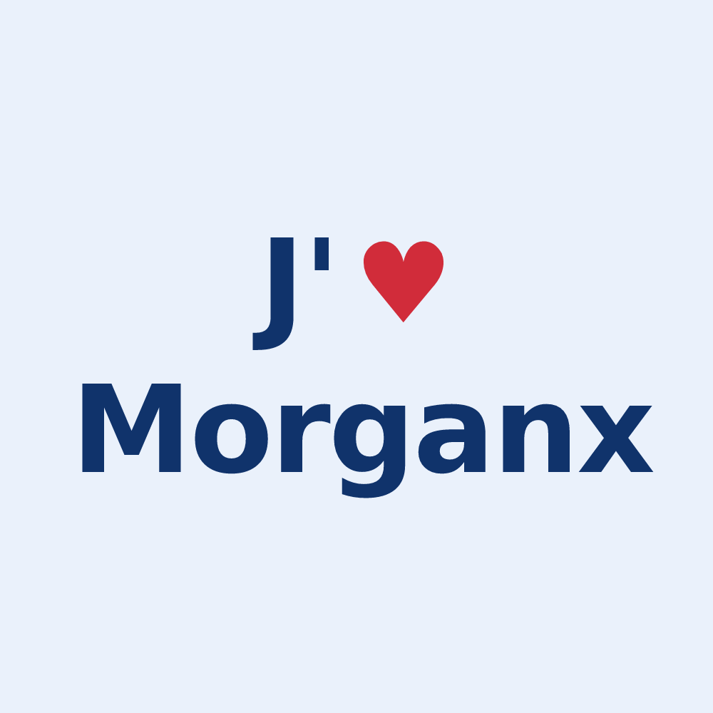 Sticker personnalisé Morganx — design J'aime Morganx