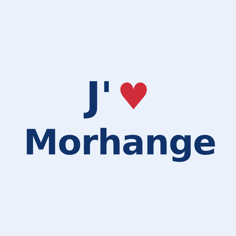 Sticker personnalisé Morhange — design J'aime Morhange