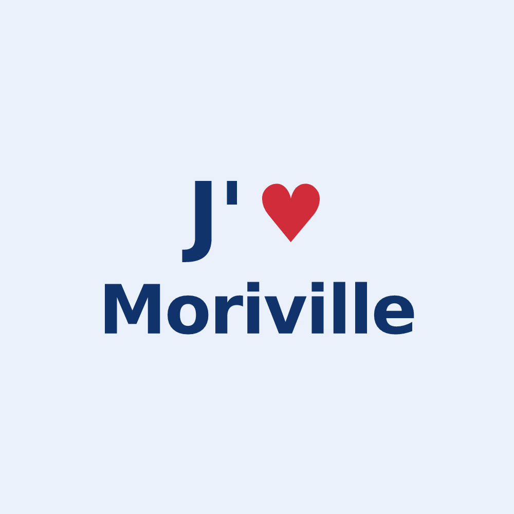 Sticker personnalisé Moriville — design J'aime Moriville
